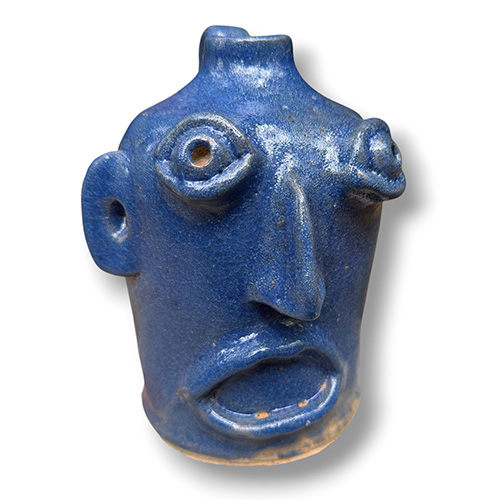 Daniel Bollinger 6.75" Blue Face Jug DP6203